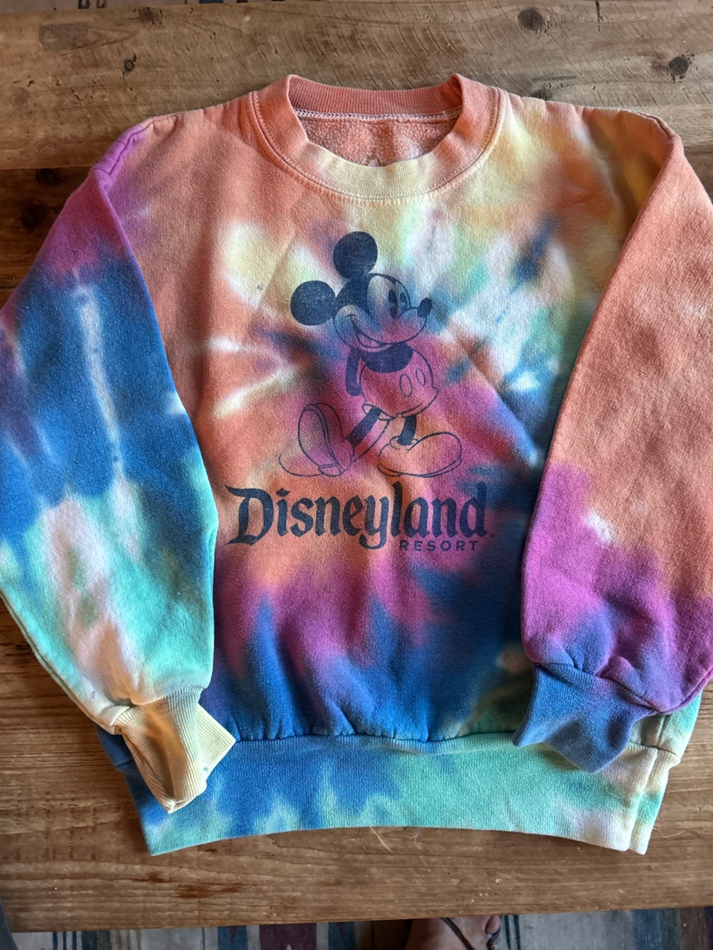 Disneyland Kids Tie-Dye Mickey Crewneck Sweatshirt - Multicolor